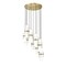 Z-Lite Cayden Chandelier, 11-Light, 24 In.W x 16.75 In.H, Modern Gold/Clear + Etched Opal 1946P-11R-MGLD - alternate 2